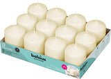 Bolsius Ivory Pillar Candle (Pack of 12) - 80mm x 60mm
