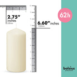 Bolsius Ivory Pillar Candle (Pack of 12) - 170mm x 70mm
