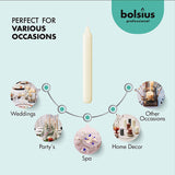Bolsius Bistro Ivory Candles - 180 X 21mm - (Pack of 45)