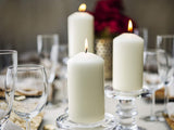 Bolsius Ivory Pillar Candle (Pack of 12) - 130mm x 70mm