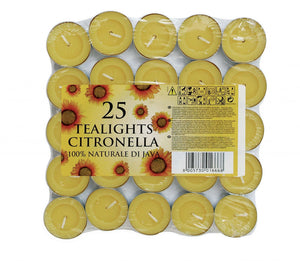 Prices Outdoor Citronella Tea Lights (Pack of 25)