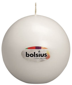 Bolsius White 70mm Ball Candle